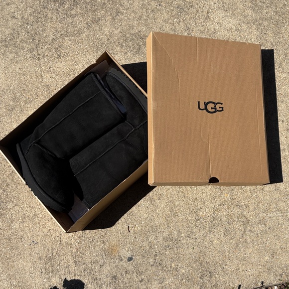 UGG Black Suede Boots - Picture 1 of 3